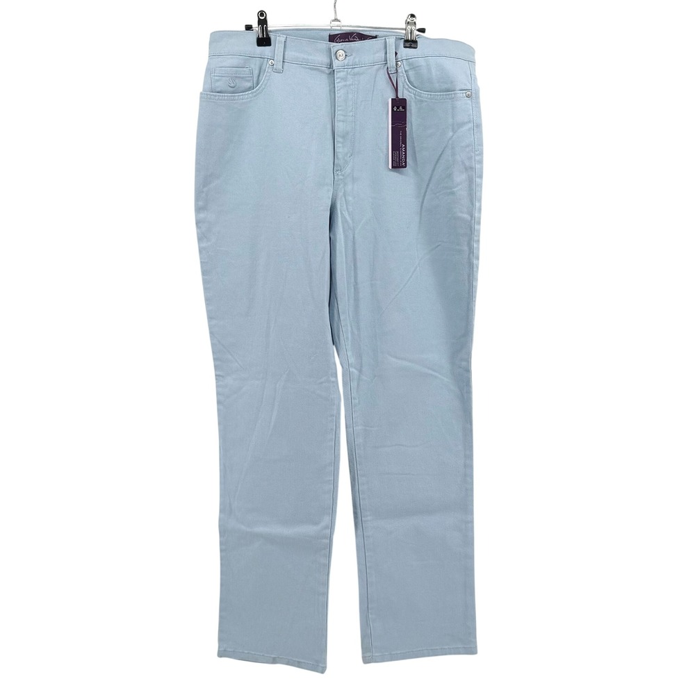 Gloria‎ Vanderbilt Amanda Jeans Womens 14 Celestial Blue Tapered Slimming Soft